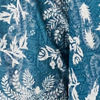 Greyish Blue Blended Cotton Kurta Pajama with Printed